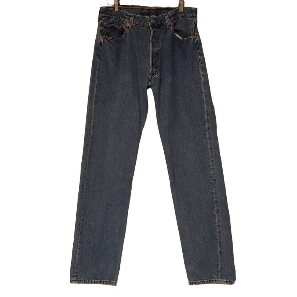 Levi's 501 Straight Leg Button Fly Denim Jeans 34x34